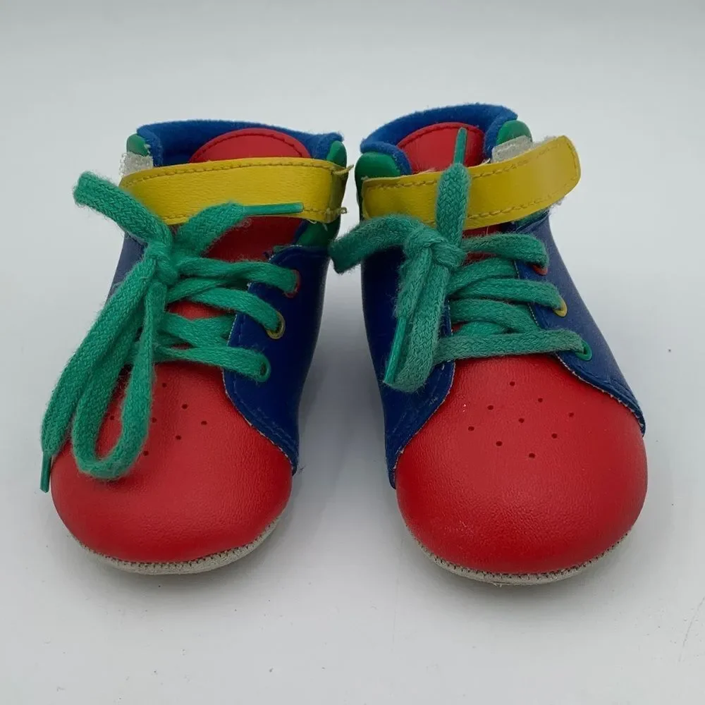 Vintage Gerber Baby Shoes Size 0 | Deadstock New in Package | Infant Newborn